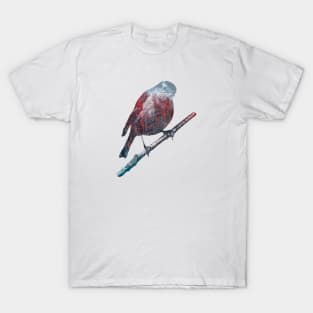 Bird on a Branch - Double Exposure T-Shirt